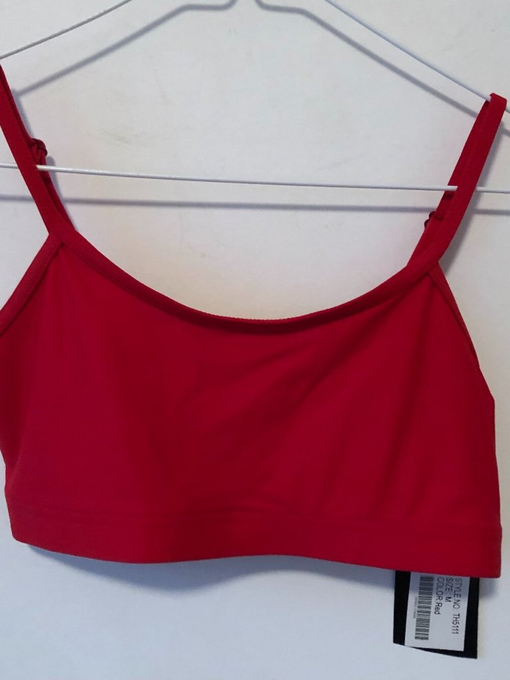 NEW with tags red dance bra crop top adult medium Theatricals